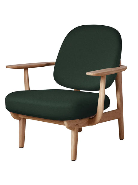 Fred Sessel, geölt Eiche von Fritz Hansen - Christianshavn / DARK GREEN UNI (1160) - Jacobsen Plus