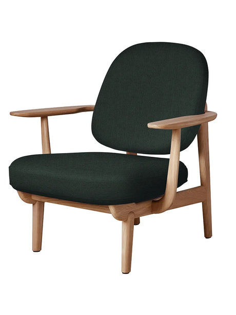 Fred Sessel, geölt Eiche von Fritz Hansen - Christianshavn / DUNKELGRÜN (1161) - Jacobsen Plus