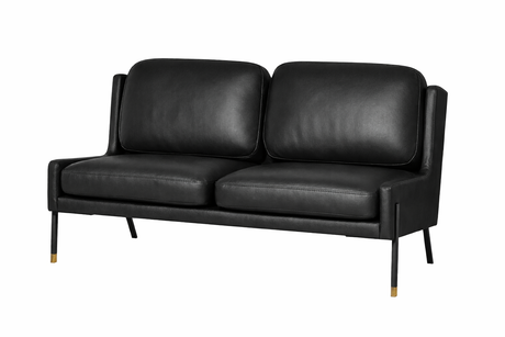 Blink 2-Pers Sofa, Bellagio Black 7925 Black Sand/Gold von Stellar Works - 1 - Jacobsen Plus