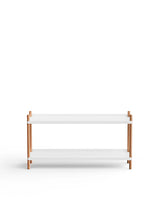 BOLT Shelving 1000 fra Nine - 2 hylder - hvid-natur eg - Jacobsen Plus