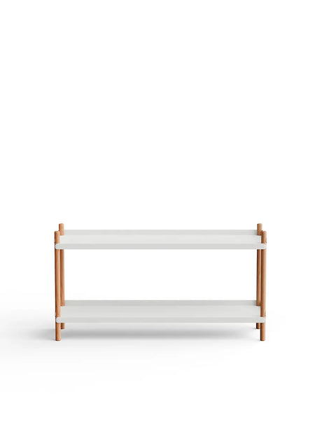 BOLT Shelving 1000 von Nine - 2 Regalbretter – Weiß-natur Eiche - Jacobsen Plus