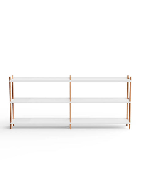 BOLT Shelving 2000 von Nine - 2 Regalbretter – Weiß-natur Eiche - Jacobsen Plus