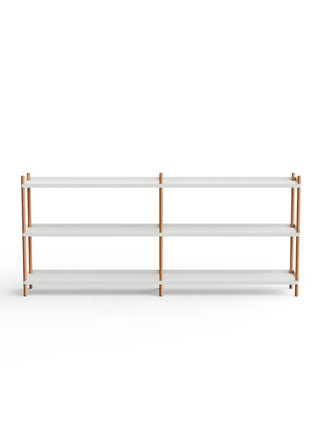 BOLT Shelving 2000 von Nine - 2 Regalbretter – Weiß-natur Eiche - Jacobsen Plus