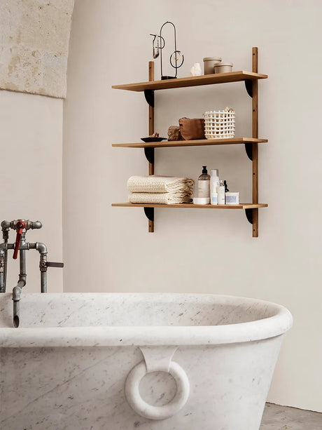 Sector Shelf T/W von Ferm Living - Eg m-Messing - Jacobsen Plus