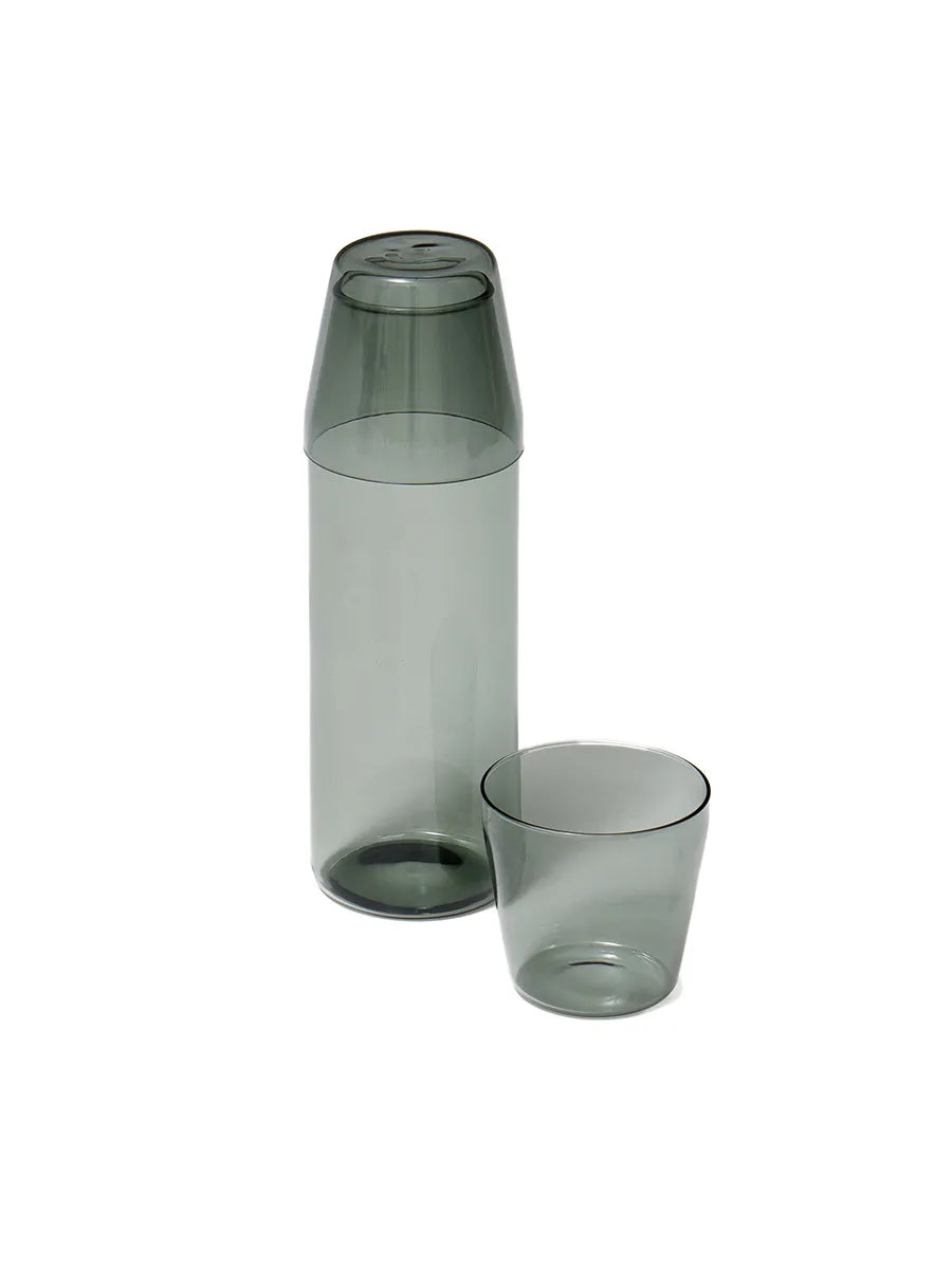 Milk, set of 1 carafe + 2 glasses, grey fra Nine - 1 - Jacobsen Plus