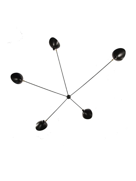 Spider BIG Wall Lamp mit 5 festen Armen von Serge Mouille - 1 - Jacobsen Plus