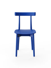 Skinny Holzstuhl, Esche/Blau von Nine