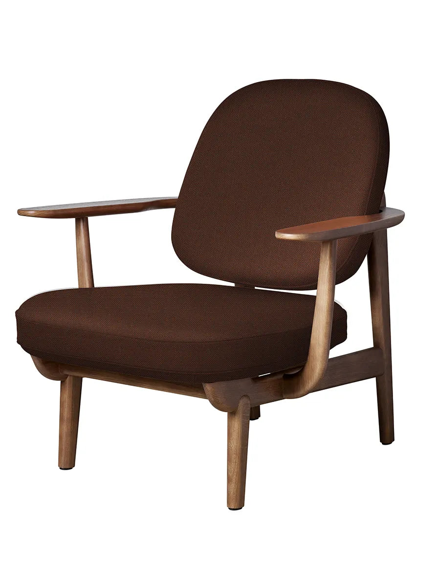Fred Lænestol, valnødfarvet eg fra Fritz Hansen - Christianshavn / DARK ORANGE (1134) - Jacobsen Plus