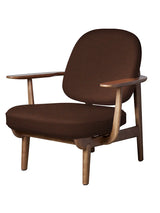 Fred Lænestol, valnødfarvet eg fra Fritz Hansen - Christianshavn / DARK ORANGE (1134) - Jacobsen Plus