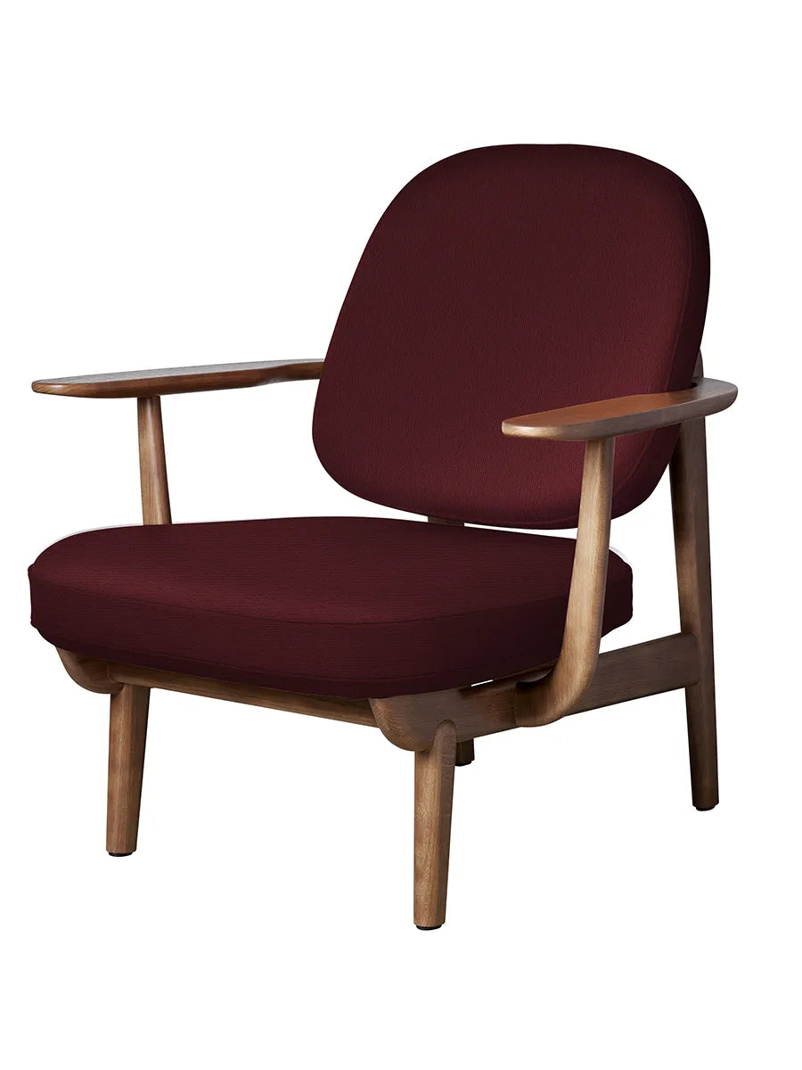 Fred Lænestol, valnødfarvet eg fra Fritz Hansen - Christianshavn / RED UNI (1140) - Jacobsen Plus