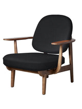 Fred Lænestol, valnødfarvet eg fra Fritz Hansen - Christianshavn / DARK GREY (1174) - Jacobsen Plus