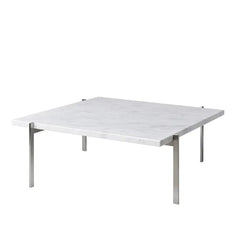 PK61 Couchtisch, weißer Marmor von Poul Kjærholm