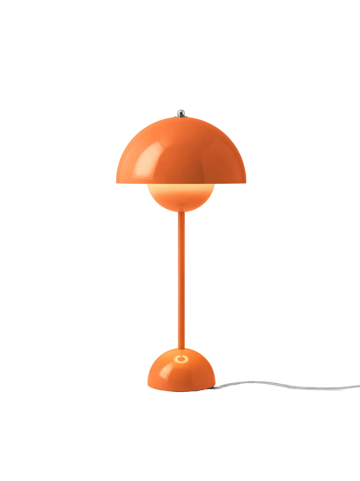 Flowerpot VP3 Tischleuchte von Verner Panton - Zesty Orange - Jacobsen Plus