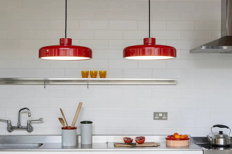Lacquer pendant medium, rot von Nine - 3 - Jacobsen Plus