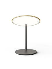 Disc Tischleuchte, gebürstetes Messing von Nine
