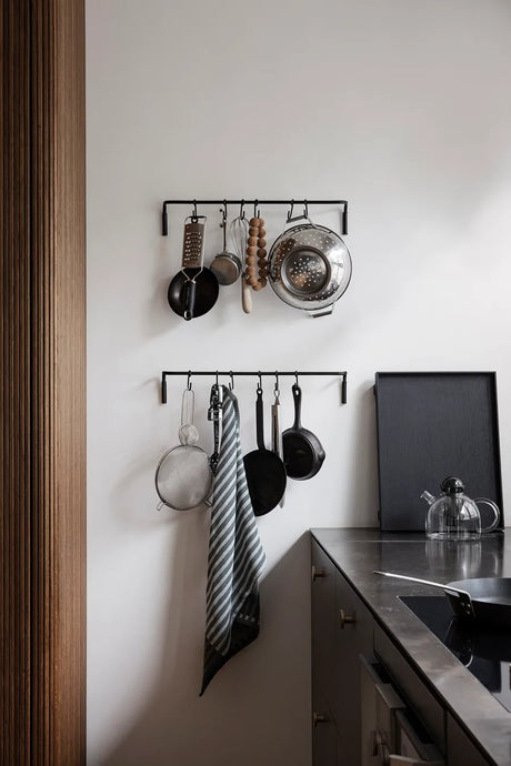 Kitchen Rod inkl. 6 Hooks, Schwarz von Ferm Living - 2 - Jacobsen Plus