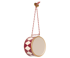Metall Ornament, große Trommel - Rot von Maileg