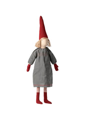 Pixy Größe 5 Mädchen mit grauem Kleid von Maileg