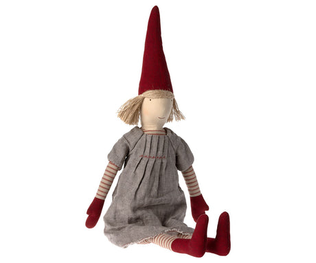 Pixy Größe 5 Mädchen - mit braun meliertem Kleid von Maileg - 1 - Jacobsen Plus