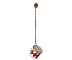 Metall Ornament, Trommel, klein - Rot von Maileg