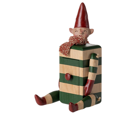 Skuffenisse – Elf with Drawer, Grün von Maileg - 1 - Jacobsen Plus