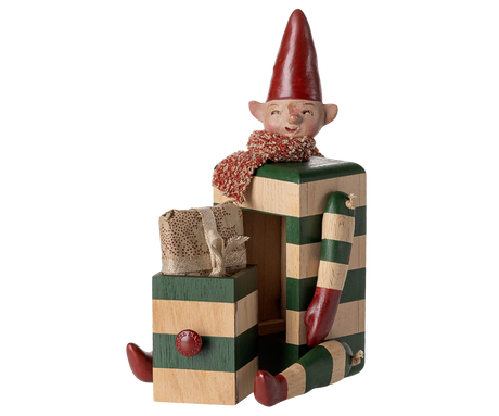 Skuffenisse – Elf with Drawer, Grün von Maileg - 2 - Jacobsen Plus