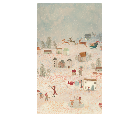 Geschenkpapier, Santa Is Coming - 10 m - 1 - Jacobsen Plus
