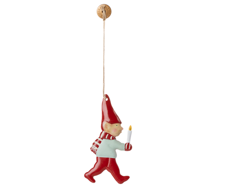 Metallornament, Nisse mit Kerze von Maileg - 1 - Jacobsen Plus