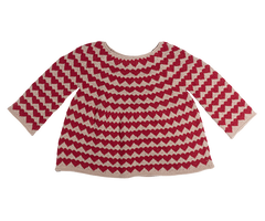 Gestrickter Pullover, Größe 3–4 Jahre – Herzen von Maileg
