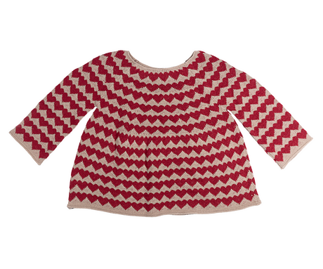 Gestrickter Pullover, Größe 5-6 Jahre - Herzen von Maileg - 1 - Jacobsen Plus