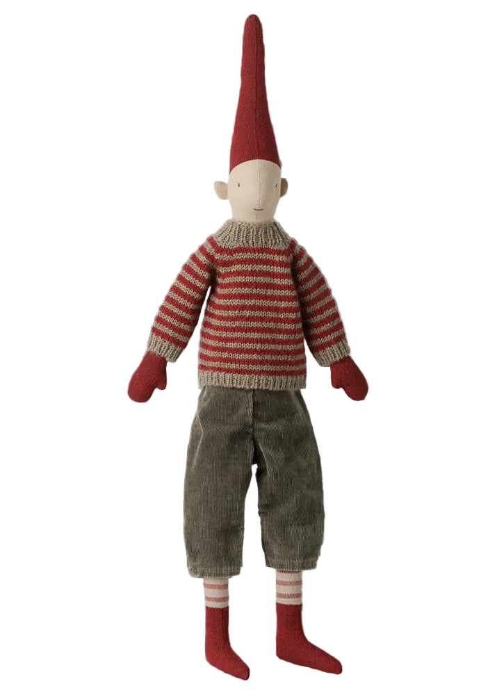 Maileg - Pixy size 3, dreng med stribet strikket sweater - 1 - Jacobsen Plus