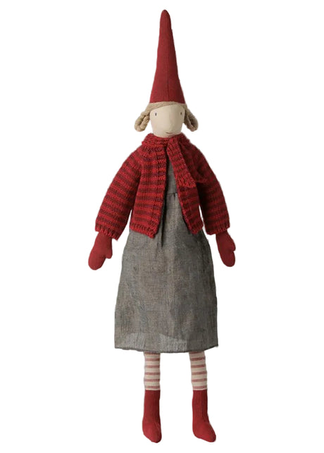 Maileg - Pixy Größe 4, Mädchen mit gestreifter Strickjacke - 1 - Jacobsen Plus