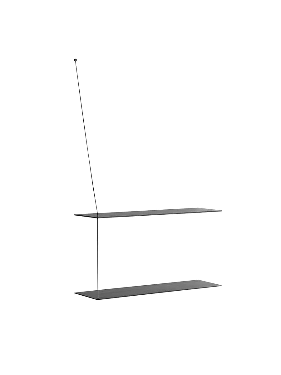 Stedge Shelf, 80 cm fra Woud - Sortlakeret - Jacobsen Plus