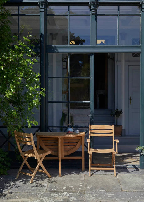 Skagerak Selandia Set, 2 Armstühle und Ø 94 Tisch von Fritz Hansen - 2 - Jacobsen Plus