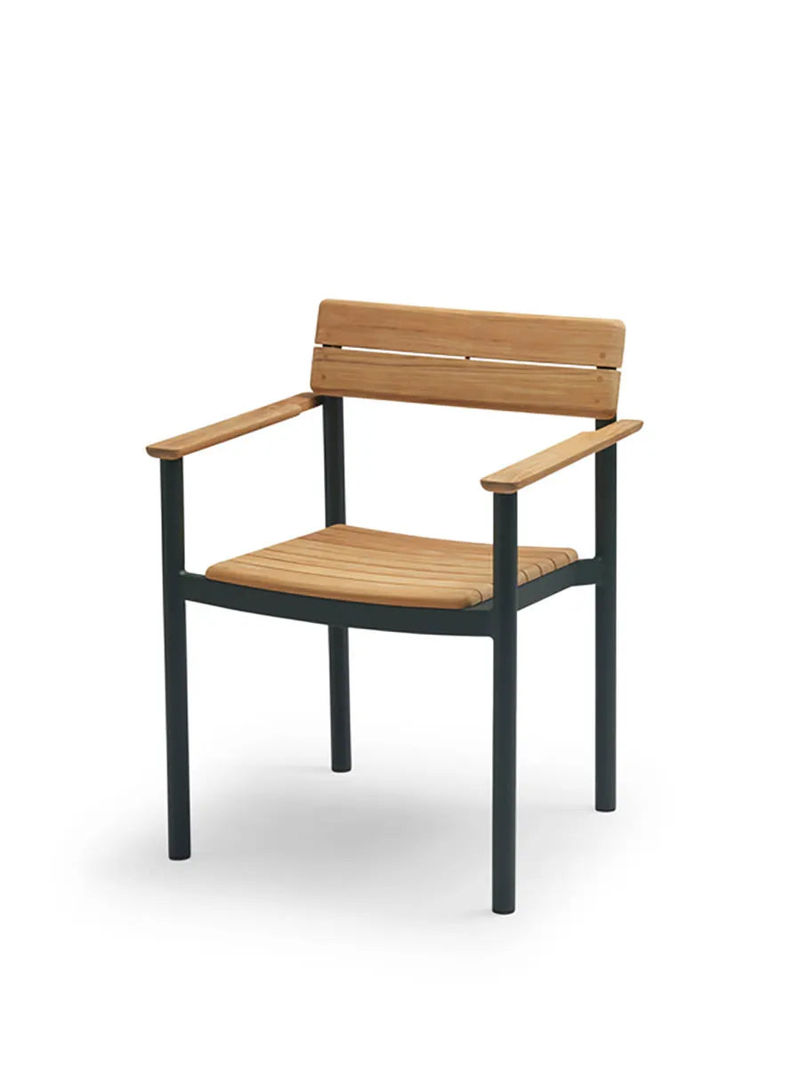 Skagerak Pelagus Armstuhl, hunter green von Fritz Hansen - 1 - Jacobsen Plus