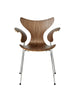 3208 Liljen Armstuhl in Walnuss von Arne Jacobsen