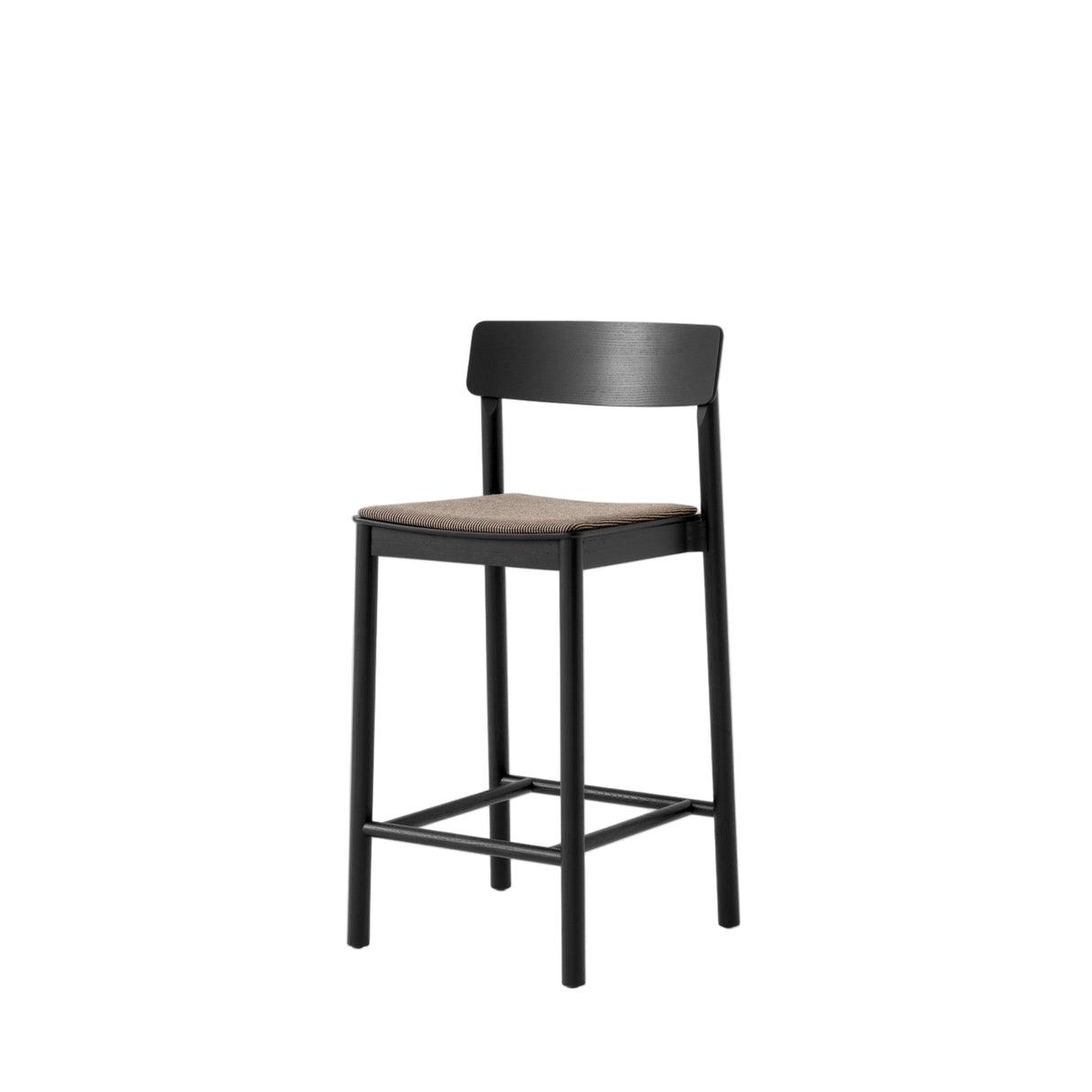 Betty TK14 Counterstuhl mit Polsterung von &Tradition - Schwarz lackierte Esche mit Fuse 0351 - Jacobsen Plus