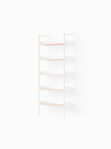 Rombe IF1, Full Bay Shelves von &Tradition - Alabaster mit Regalböden aus lackierter Eiche - Jacobsen Plus