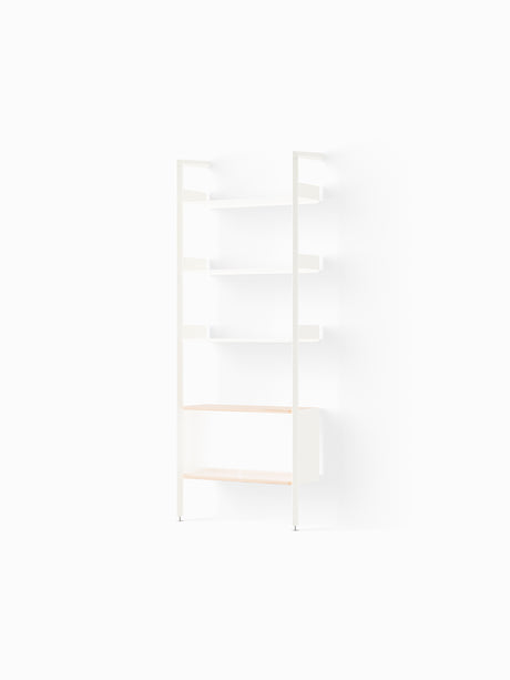 Rombe IF3, Full Bay Cabinet von &Tradition - Alabaster mit Alabaster-Regalen - Jacobsen Plus