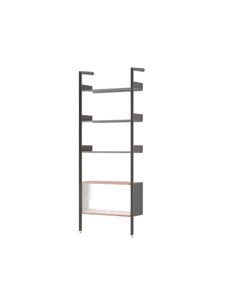Rombe IF3, Full Bay Cabinet von &Tradition - Anthrazit mit anthrazitfarbenen Regalböden - Jacobsen Plus
