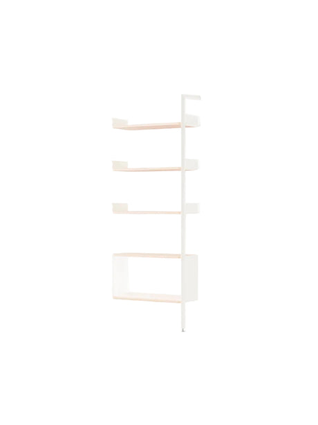 Rombe IF6, Add-on Bay Cabinet von &Tradition - Alabaster mit Regalböden aus lackierter Eiche - Jacobsen Plus