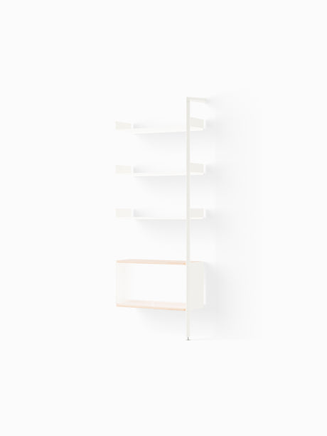 Rombe IF6, Add-on Bay Cabinet von &Tradition - Alabaster mit Alabasterregalen - Jacobsen Plus