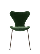 3107 Stuhl, vollgepolstert Velour von Arne Jacobsen - Forest Green - Jacobsen Plus