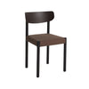 Sitz: Remix 356 - Rückenlehne: Graphite Brown - schwarz lackierte Eiche