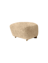 Den Trætte Mand fodskammel fra Audo Copenhagen - Dark Stained Oak - Sheepskin Honey - Jacobsen Plus