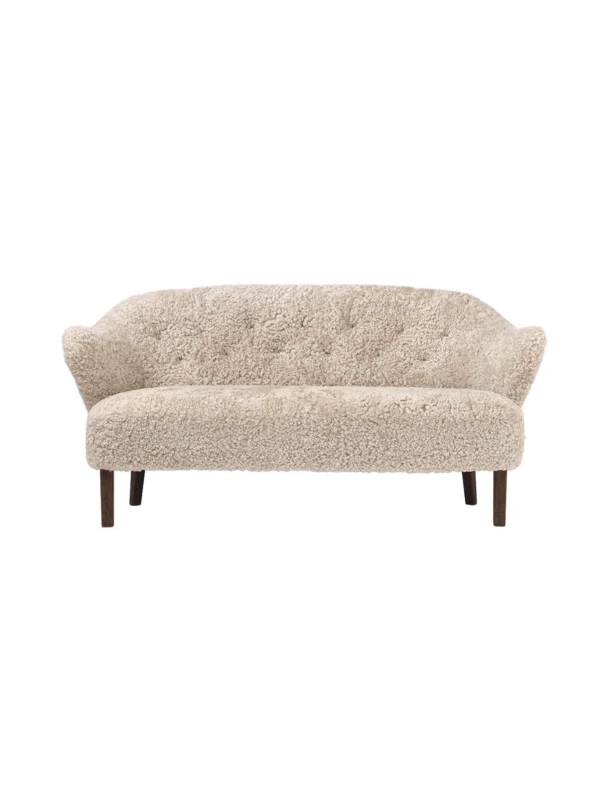 Ingeborg Sofa fra Audo Copenhagen - Fåreskind / Moonlight / Røget eg - Jacobsen Plus