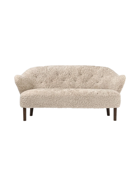 Ingeborg Sofa von Audo Copenhagen - Schaffell / Moonlight / Geräucherte Eiche - Jacobsen Plus
