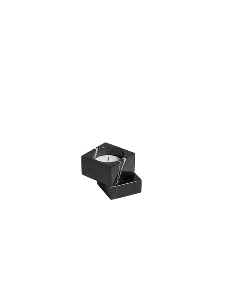 Jeu de Dés 1 Candle Holder von Woud - Schwarz - Jacobsen Plus