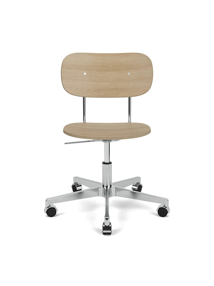 Co Task Chair u. Armlehne, Furnier von Audo Copenhagen - Natur-Eiche - Jacobsen Plus