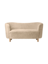 Mingle Sofa fra Audo Copenhagen - Natural Oak - Sheepskin Honey - Jacobsen Plus